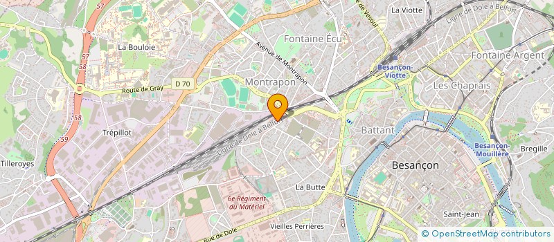 localisation de l'entreprise MONSIEUR MOHAND BEN BAHA  BESANCON