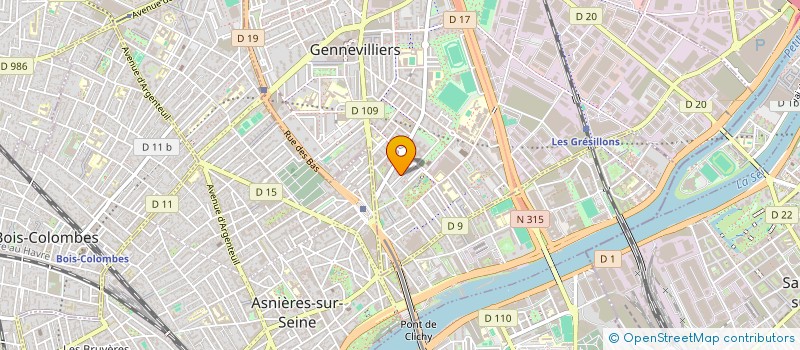 localisation de l'entreprise MONSIEUR MOHAND BENASSEM à GENNEVILLIERS