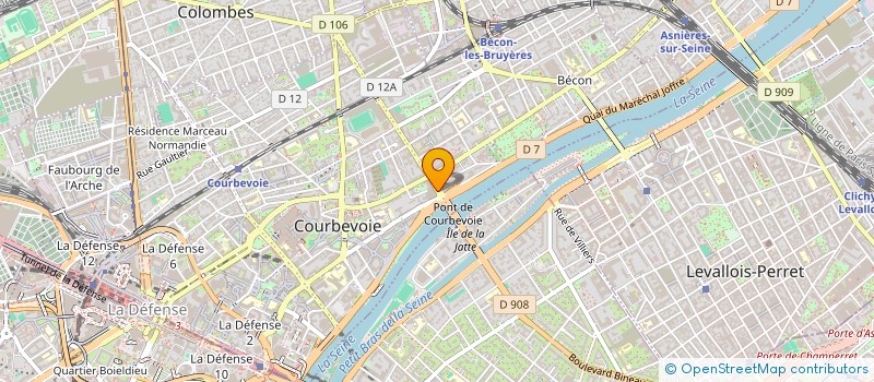 localisation de l'entreprise MONSIEUR MOHAND BENELHADJ à COURBEVOIE