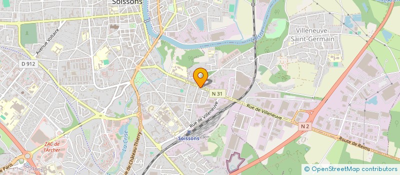 localisation de l'entreprise MONSIEUR MOHAND BENMESSAOUD  SOISSONS