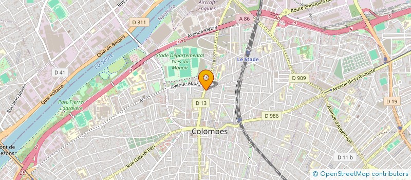 localisation de l'entreprise MONSIEUR MOHAND BOUAKLINE à COLOMBES