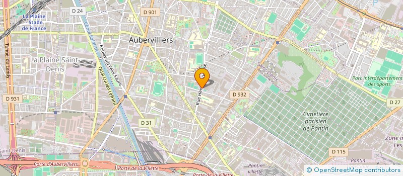 localisation de l'entreprise MONSIEUR MOHAND BOUHADJ à AUBERVILLIERS