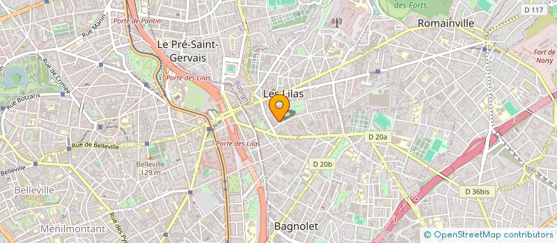 localisation de l'entreprise MONSIEUR MOHAND BOUHAMAM à LES LILAS