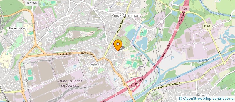 localisation de l'entreprise MONSIEUR MOHAND CHABANE  SOCHAUX