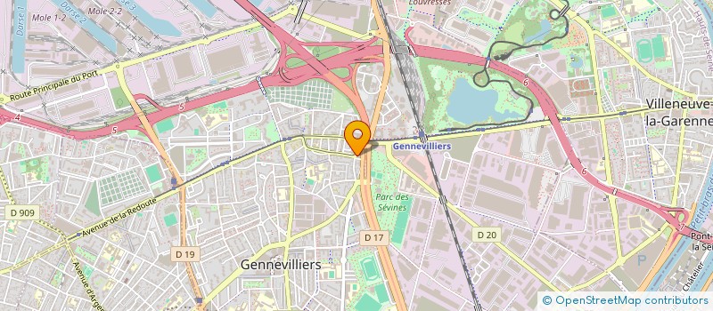 localisation de l'entreprise MONSIEUR MOHAND DERGUINI à GENNEVILLIERS