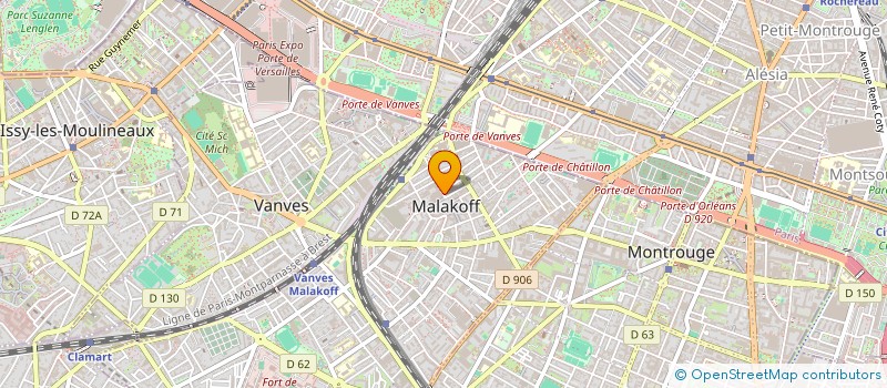 localisation de l'entreprise MONSIEUR MOHAND GOUDJIL  MALAKOFF