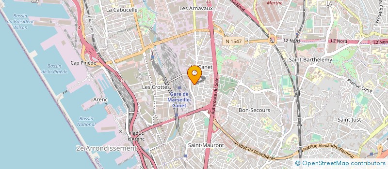 localisation de l'entreprise MONSIEUR MOHAND GUETTAF à MARSEILLE