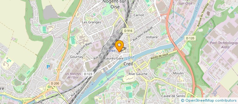 localisation de l'entreprise MONSIEUR MOHAND LOUNES KEMMAT  CREIL