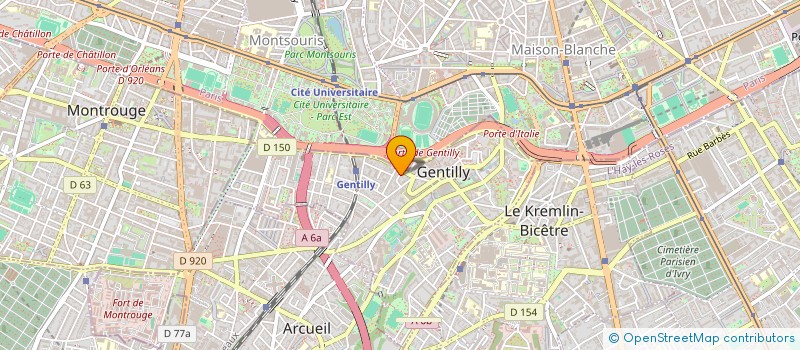 localisation de l'entreprise MONSIEUR MOHAND MAZRI  GENTILLY