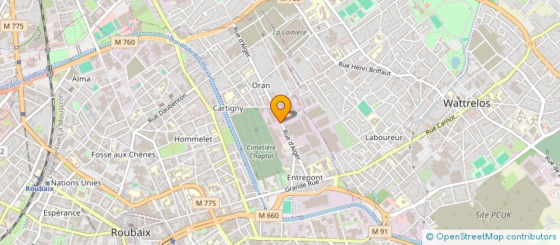 localisation de l'entreprise MONSIEUR MOHAND MESSOUD  ROUBAIX