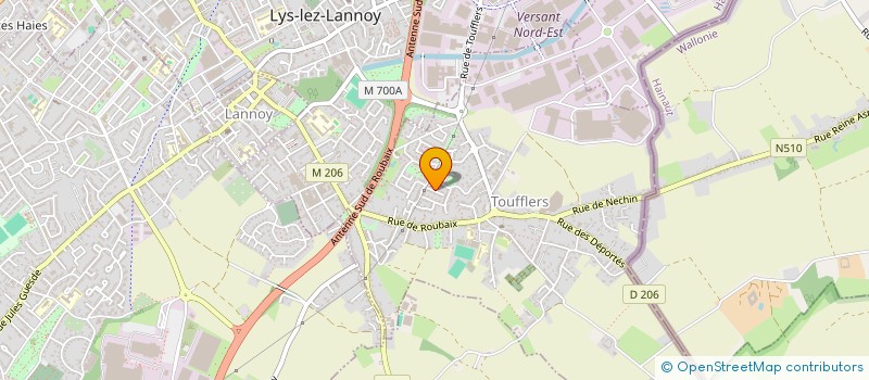 localisation de l'entreprise MONSIEUR MOHAND MOHAMED BEN ABDELLAH  TOUFFLERS