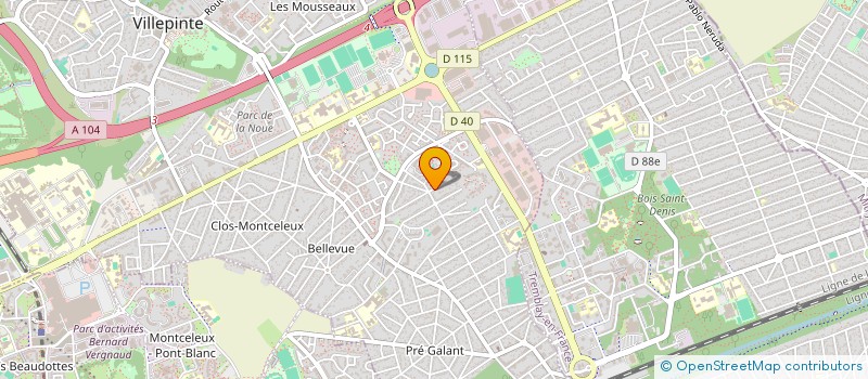 localisation de l'entreprise MONSIEUR MOHAND OUSLIMANE GUEROUAH à VILLEPINTE