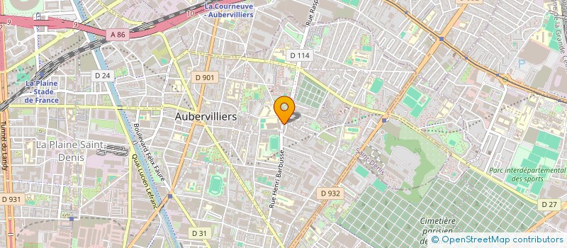 localisation de l'entreprise MONSIEUR MOHAND SAMAH  AUBERVILLIERS