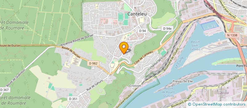 localisation de l'entreprise MONSIEUR MOHAND TACHFINE HACID  CANTELEU