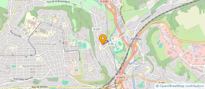 localisation de l'entreprise MONSIEUR MOHAND TAYEB BOUSSEKINE  HARFLEUR