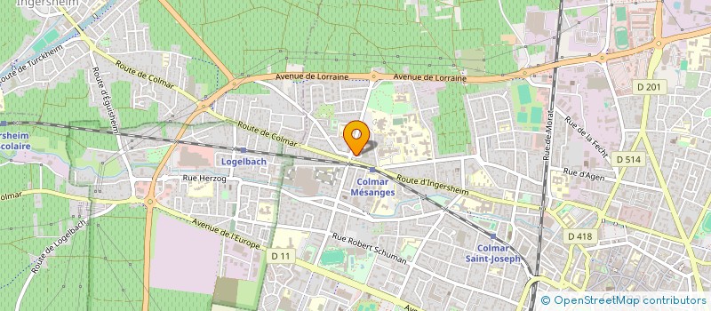 localisation de l'entreprise MONSIEUR MOHARRAM YUSEFI  COLMAR