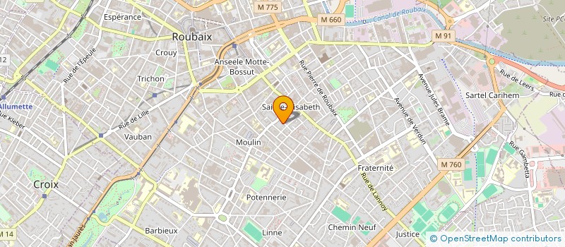 localisation de l'entreprise MONSIEUR MOHCEF BOUGHENAMA à ROUBAIX