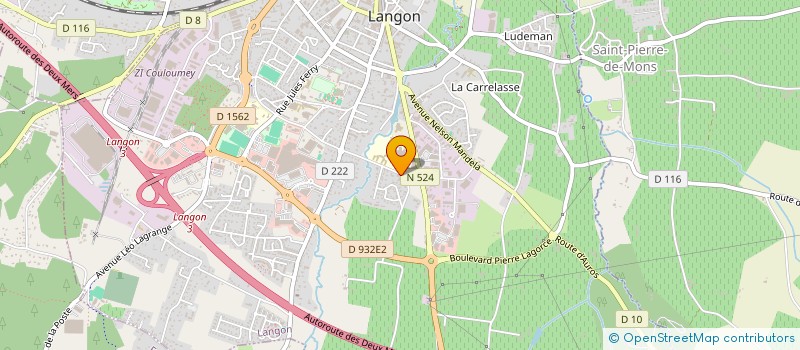 localisation de l'entreprise MONSIEUR MOHCINE MKASSI à LANGON