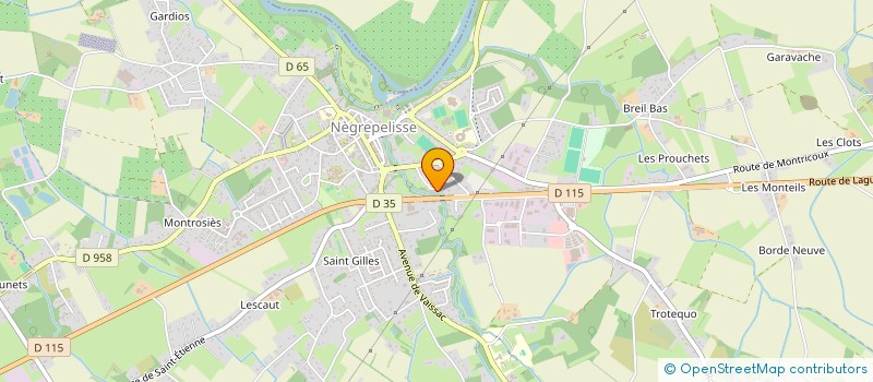 localisation de l'entreprise MONSIEUR MOHEB SAMUEL  NEGREPELISSE