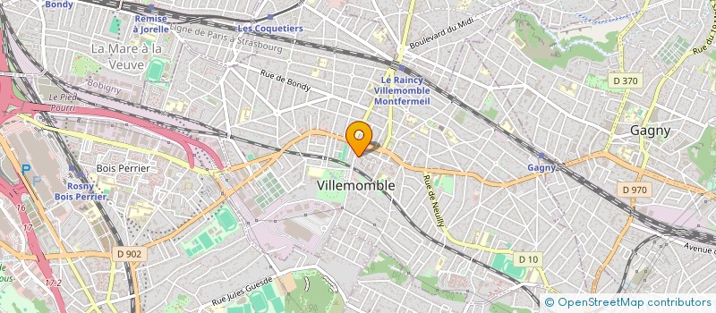 localisation de l'entreprise MONSIEUR MOHEDDINE MAYA  VILLEMOMBLE