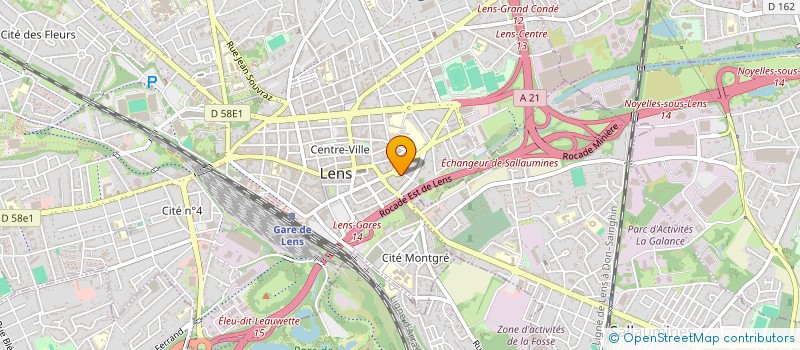 localisation de l'entreprise MONSIEUR MOHIBULLAH QURISHI  LENS