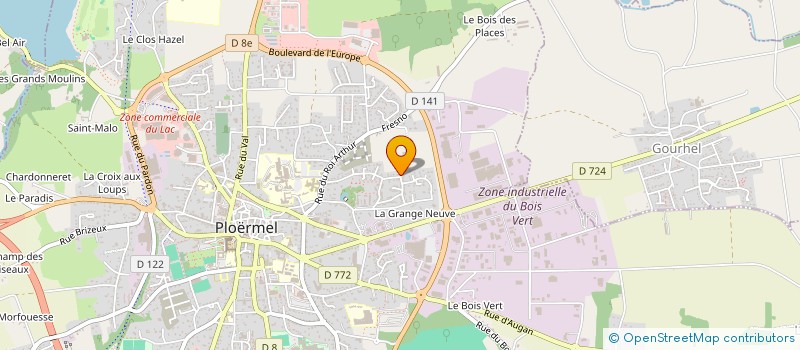 localisation de l'entreprise MONSIEUR MOHIDDINE JOUINI  PLOERMEL