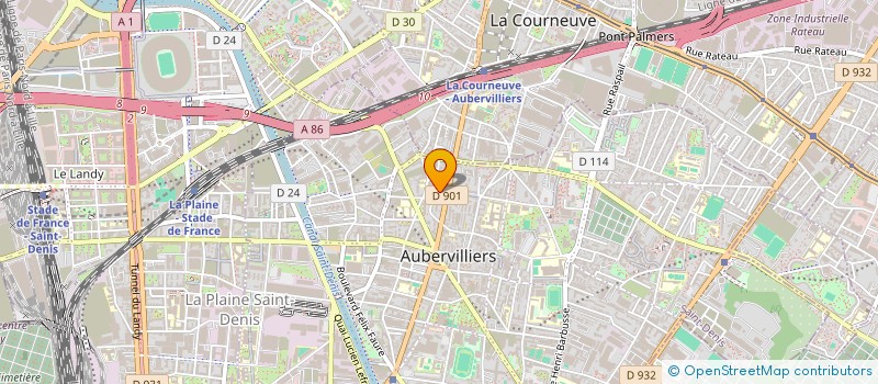 localisation de l'entreprise MONSIEUR MOHIEDDINE KALACHE à AUBERVILLIERS