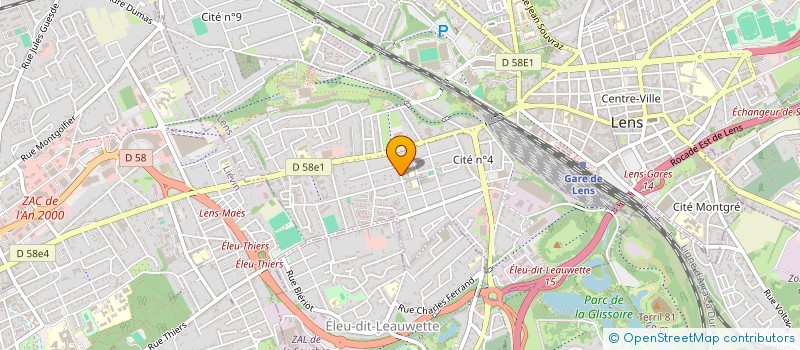 localisation de l'entreprise MONSIEUR MOHMMED BENALLOU  LENS