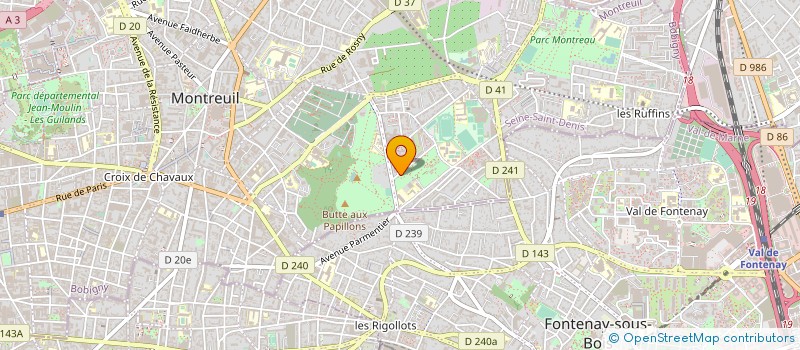 localisation de l'entreprise MONSIEUR MOHOUB TOUATI à MONTREUIL