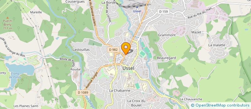 localisation de l'entreprise MONSIEUR MOHSEN BEL AREM  USSEL