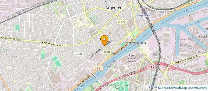 localisation de l'entreprise MONSIEUR MOHSEN BERCHACH  ARGENTEUIL