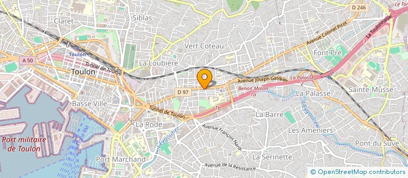 localisation de l'entreprise MONSIEUR MOHSEN BOUDIBA  TOULON