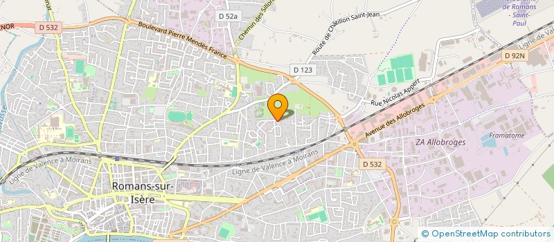 localisation de l'entreprise MONSIEUR MOHSEN BOUZAZI  ROMANS-SUR-ISERE