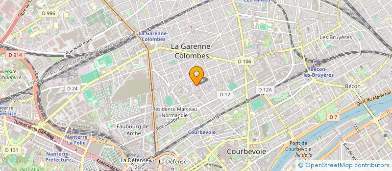 localisation de l'entreprise MONSIEUR MOHSENE REGUIG  LA GARENNE-COLOMBES