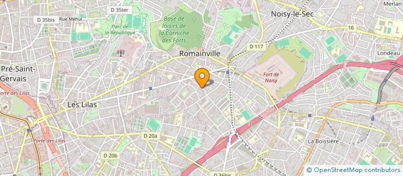 localisation de l'entreprise MONSIEUR MOHSIN BAKOUCHE à ROMAINVILLE