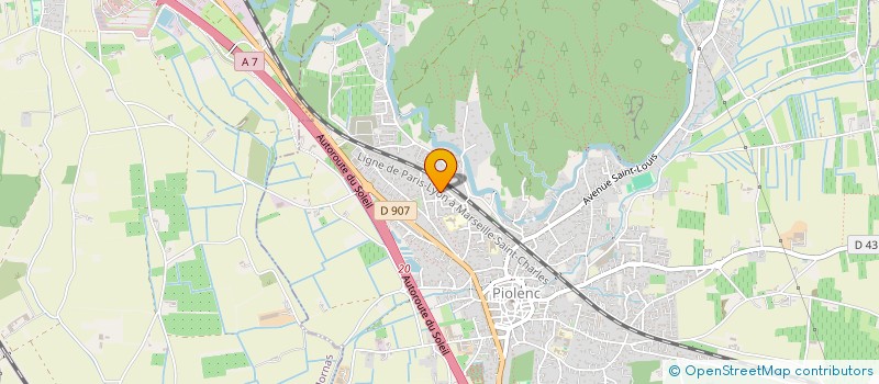 localisation de l'entreprise MONSIEUR MOHSIN EL BAGRAJ  PIOLENC