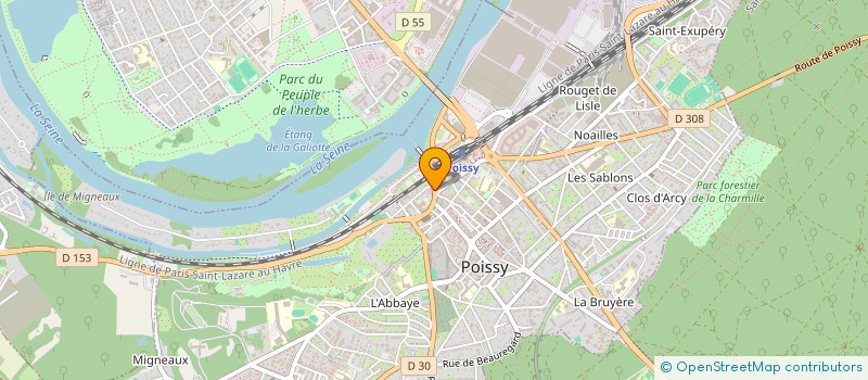 localisation de l'entreprise MONSIEUR MOHSIN HOSSAIN  POISSY