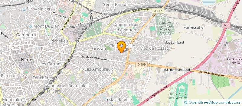 localisation de l'entreprise MONSIEUR MOHSSINE BENALI  NIMES