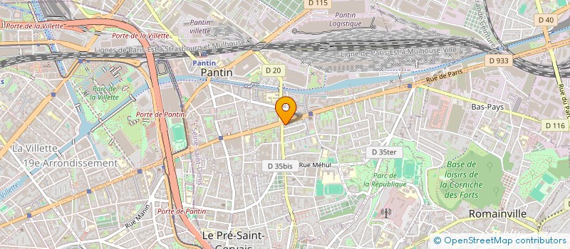 localisation de l'entreprise MONSIEUR MOHTADI EL ZRANE à PANTIN