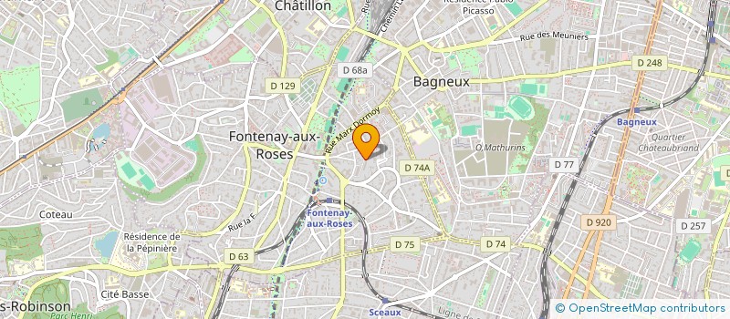 localisation de l'entreprise MONSIEUR MOISE-ANDRE NDOUMOU à FONTENAY AUX ROSES