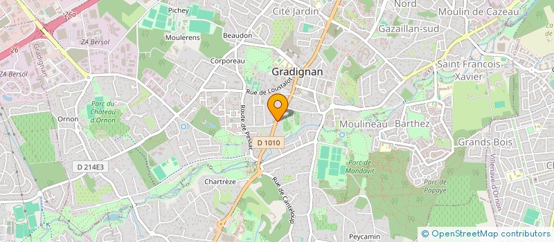 localisation de l'entreprise MONSIEUR MOISE AUGIRON  GRADIGNAN