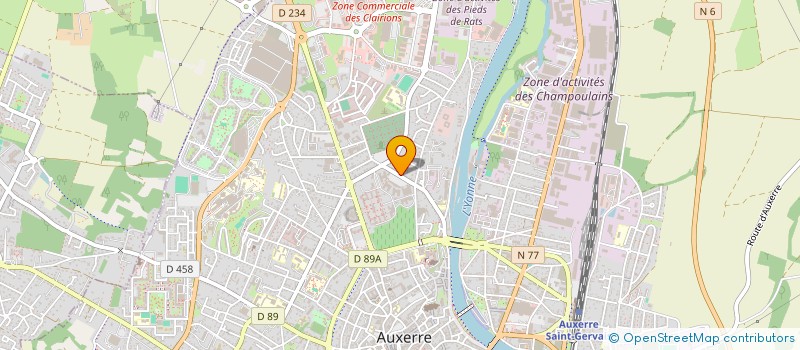 localisation de l'entreprise MONSIEUR MOISE BAILLY à AUXERRE