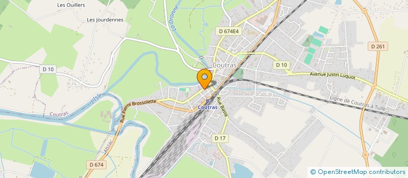 localisation de l'entreprise MONSIEUR MOISE BILLEAU  COUTRAS