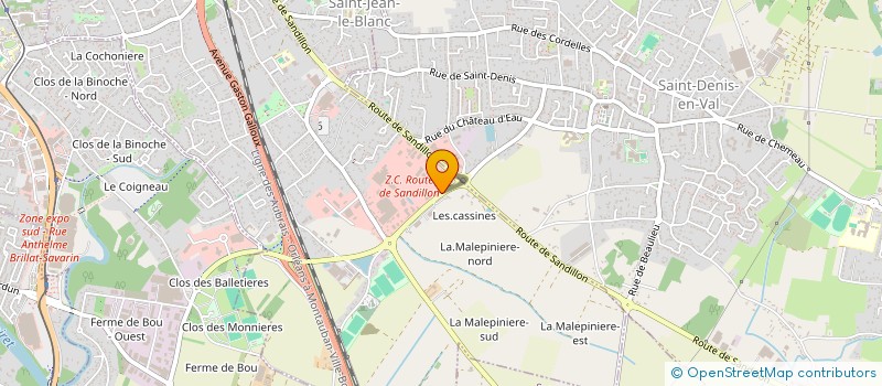 localisation de l'entreprise MONSIEUR MOISE BLIN  SAINT-JEAN-LE-BLANC