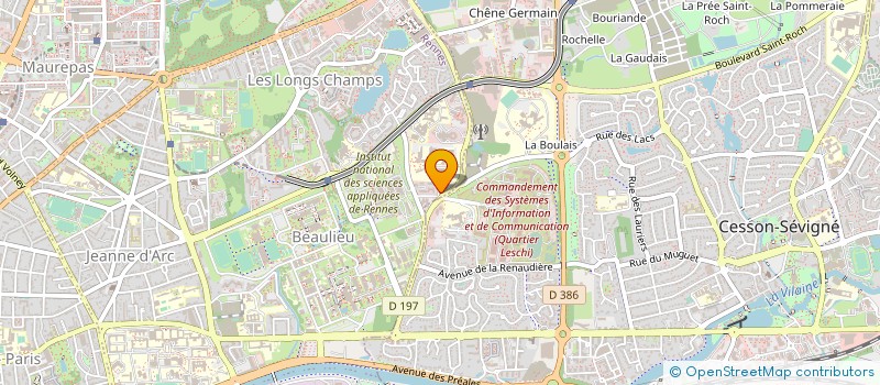 localisation de l'entreprise MONSIEUR MOISE BLIVET  RENNES