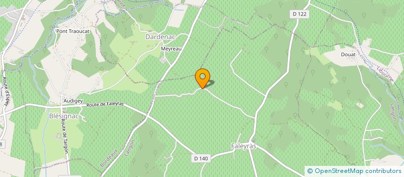 localisation de l'entreprise MONSIEUR MOISE BRUN  FALEYRAS