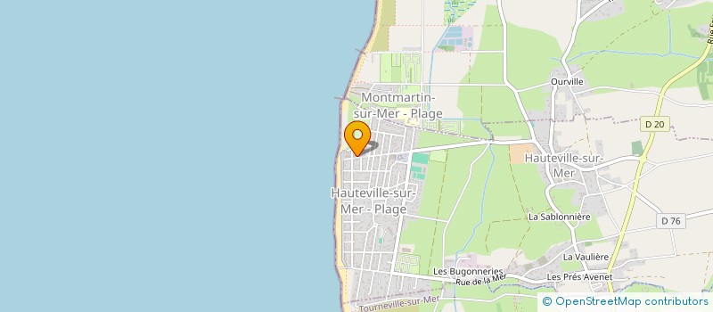 localisation de l'entreprise MONSIEUR MOISE CAHU  HAUTEVILLE-SUR-MER