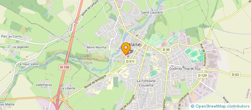 localisation de l'entreprise MONSIEUR MOISE COUSSANTIER  FALAISE