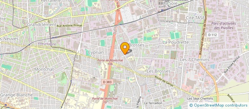 localisation de l'entreprise MONSIEUR MOISE DEBARD  VILLEURBANNE