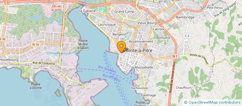 localisation de l'entreprise MONSIEUR MOISE DUHAMEL à POINTE-A-PITRE